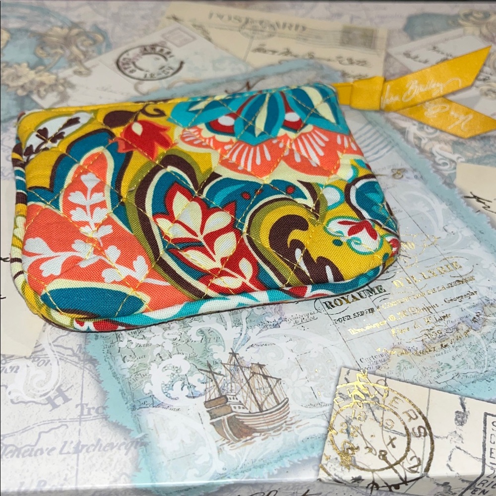 Vera Bradley coin/card holder wallet in the "Provencal" pattern. - Picture 8 of 8